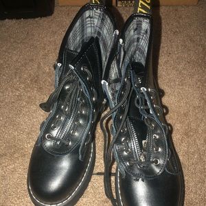 Platform Chunky Leather Boots